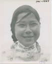 Image of Smiling girl with print waist